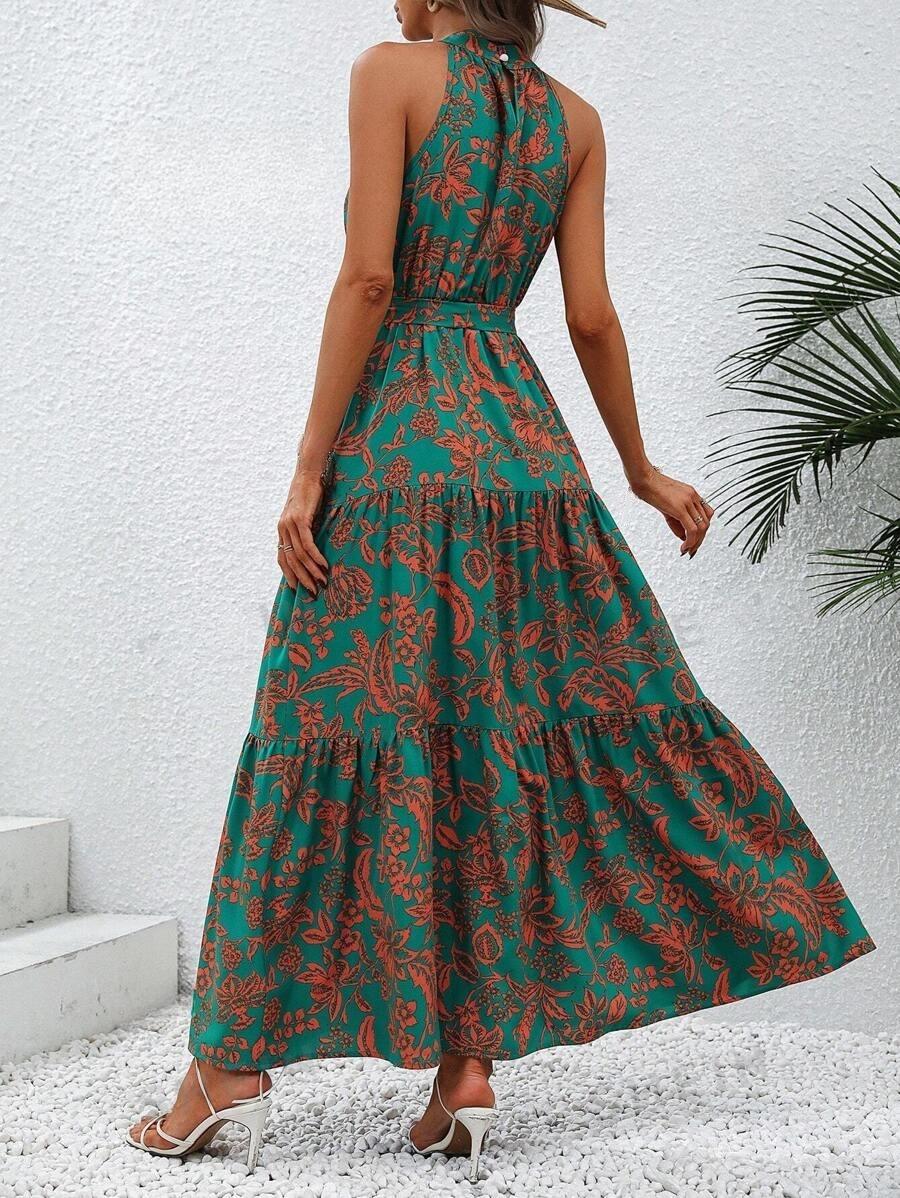 Vestido Longo Alça Ùnica com Amarração Laurie