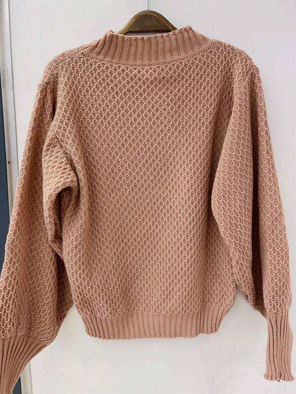 Blusa Feminina Tricot Manga Bufante Roberta