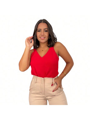 Blusa Regata Feminina Alça Larga Fernanda