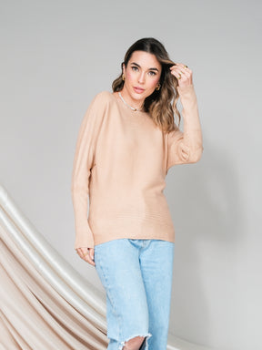 Blusa Feminina Tricot Manga Longa Sandra