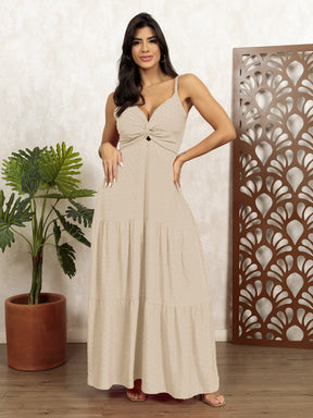 Vestido Longo de Alça Aline