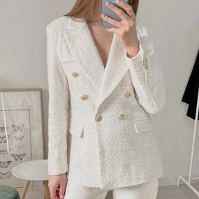 Blazer Feminino Branco com Botões Vanessa