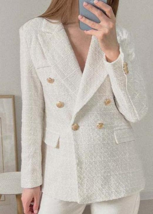 Blazer Feminino Branco com Botões Vanessa