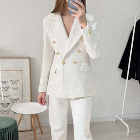 Blazer Feminino Branco com Botões Vanessa