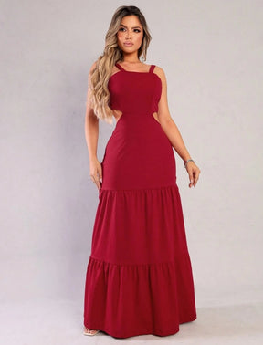 Vestido Longo com Abertura Aurora