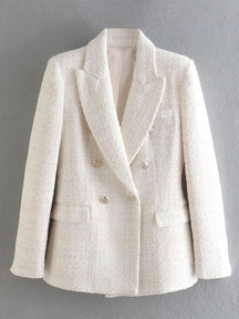 Blazer Feminino Branco com Botões Vanessa