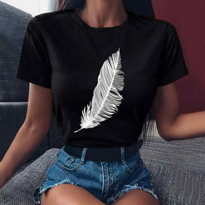 Tshirt feather