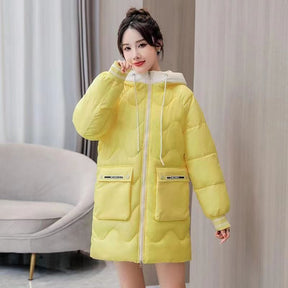 Jaqueta Feminina Puffer Longa com Capuz Kamila