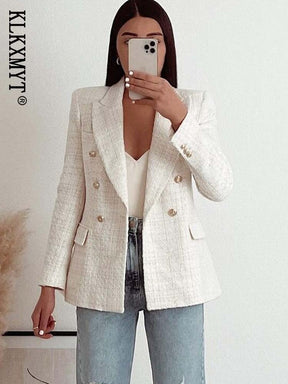 Blazer Feminino Branco com Botões Vanessa