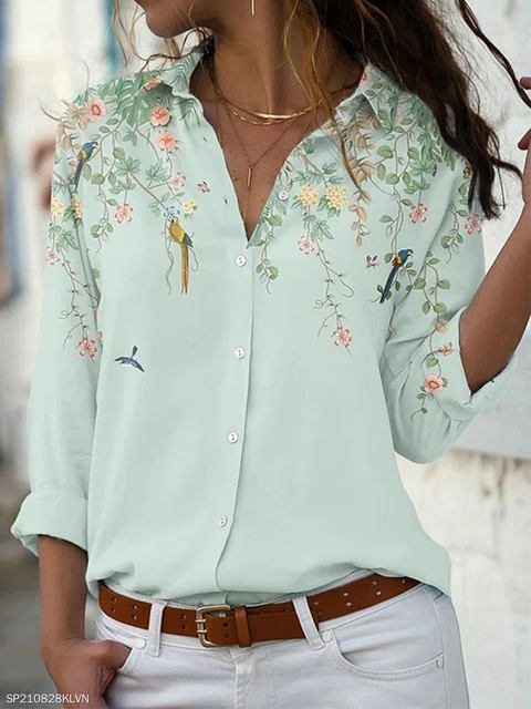 Camisa Feminina Florida Birds